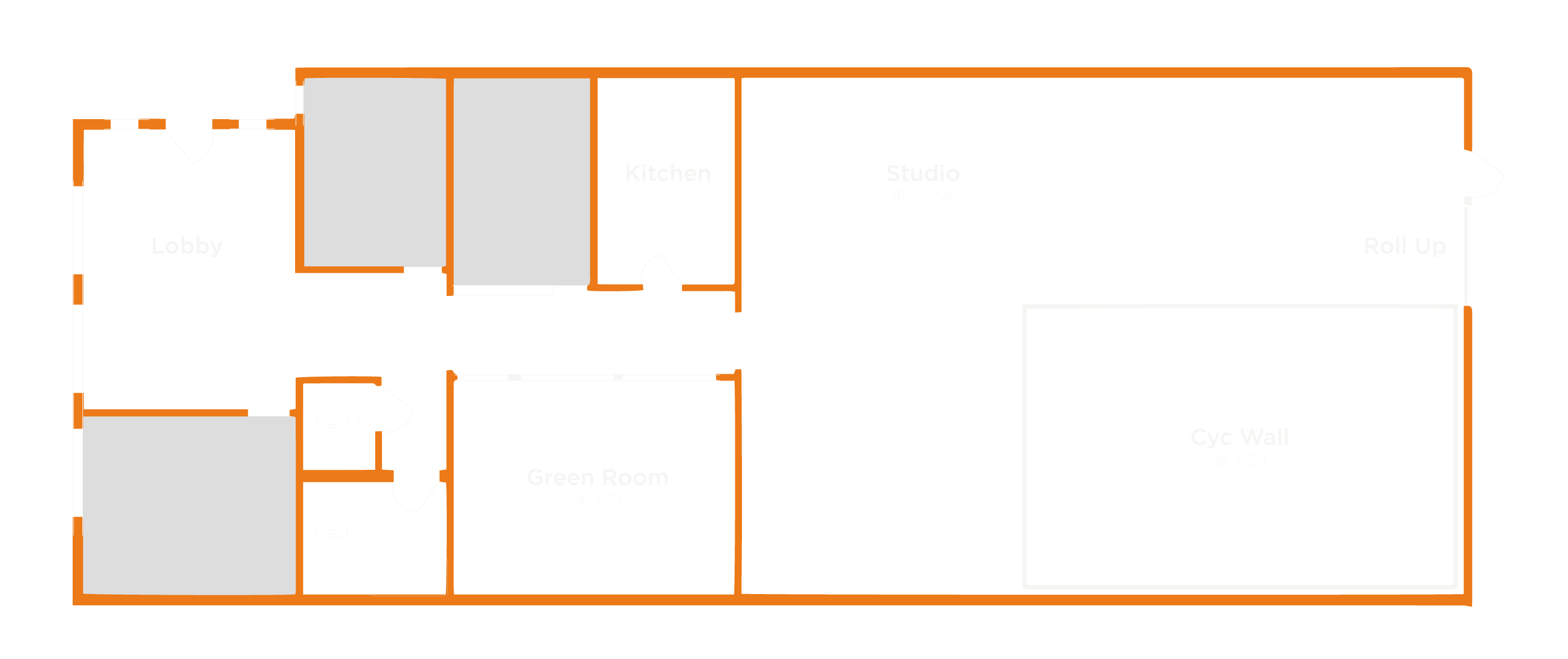 Floorplan of Summit Studios at 622 Olive St